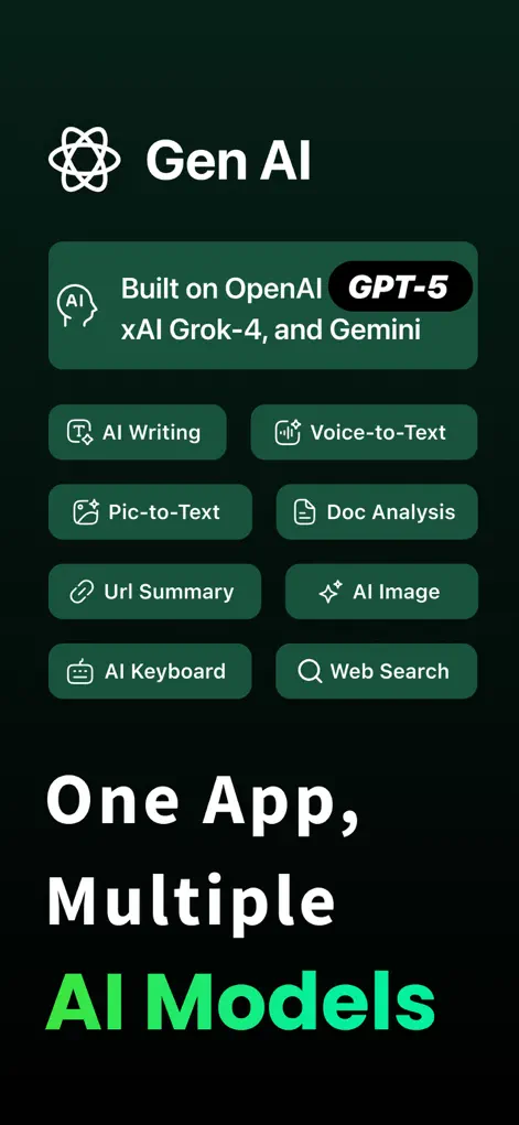 GenAI chatbot application running on iPhone